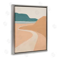 Patricia Pinto | Coastal Road Landscape Terracotta Brown Seascape