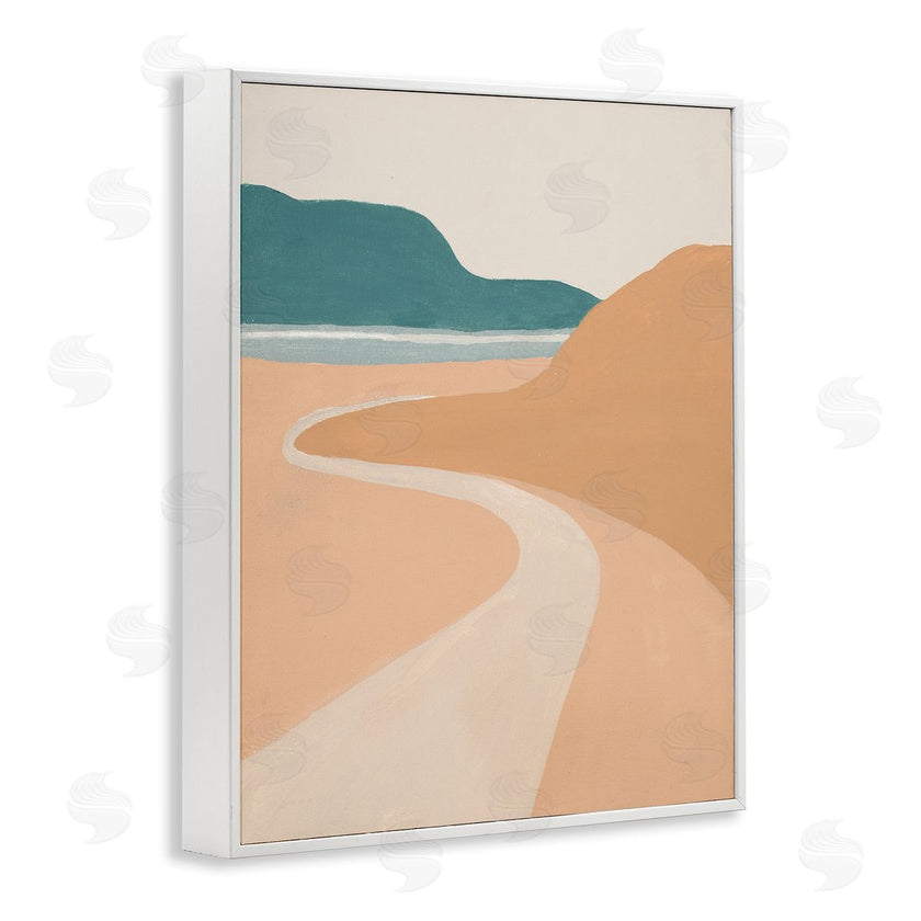 Patricia Pinto | Coastal Road Landscape Terracotta Brown Seascape