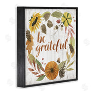 Grace Popp | Be Thankful Whimsical Text Autumn Foliage