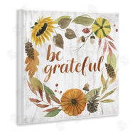 Grace Popp | Be Thankful Whimsical Text Autumn Foliage