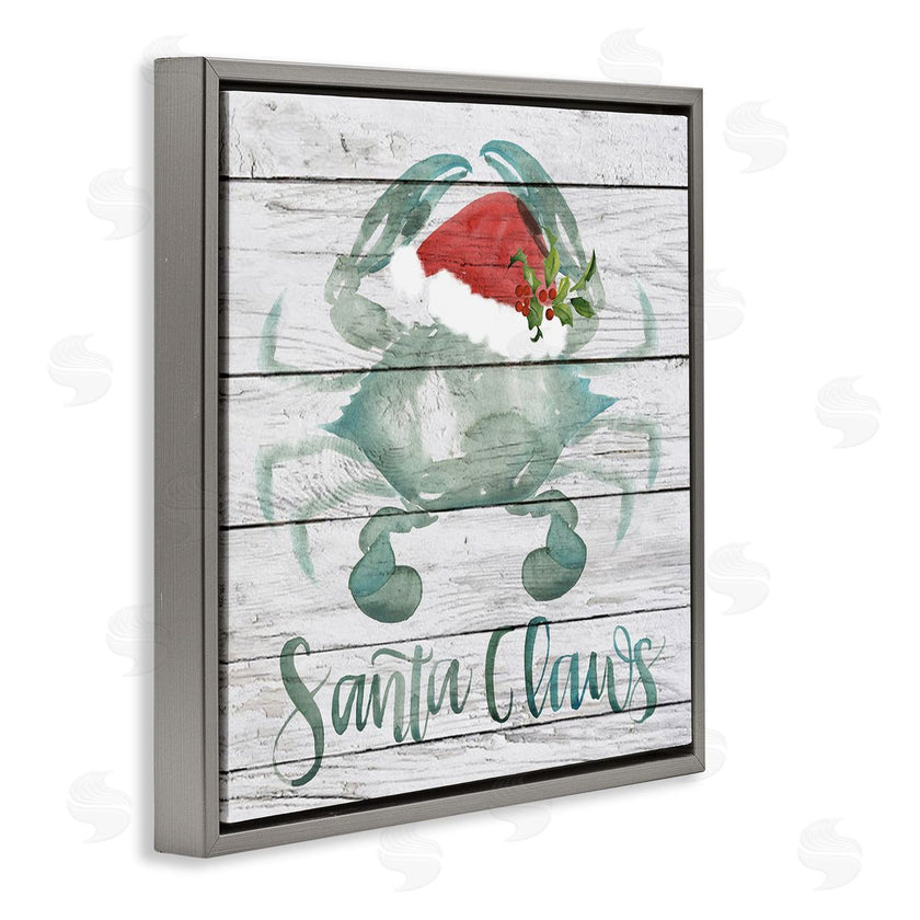 Jennifer Paxton Parker | Blue Crab Nautical Christmas Pun