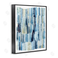 Grace Popp | Nautical Inspired Abstraction Blue Beige Blocked Lines