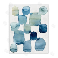 Grace Popp | Nautical Patchwork Abstraction Soft Blue Beige