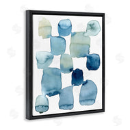 Grace Popp | Nautical Patchwork Abstraction Soft Blue Beige