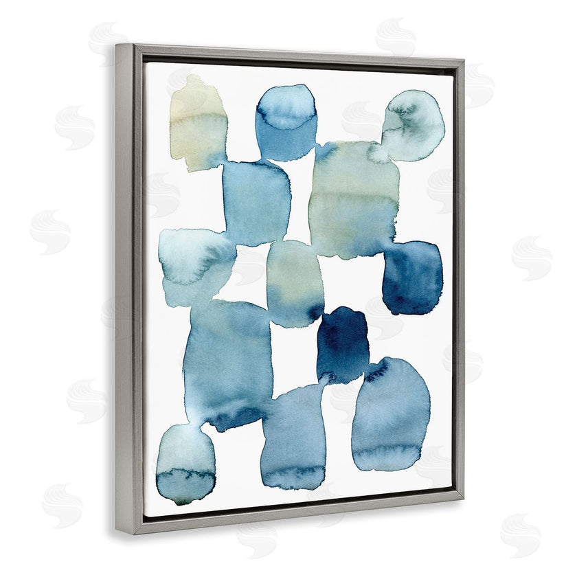 Grace Popp | Nautical Patchwork Abstraction Soft Blue Beige