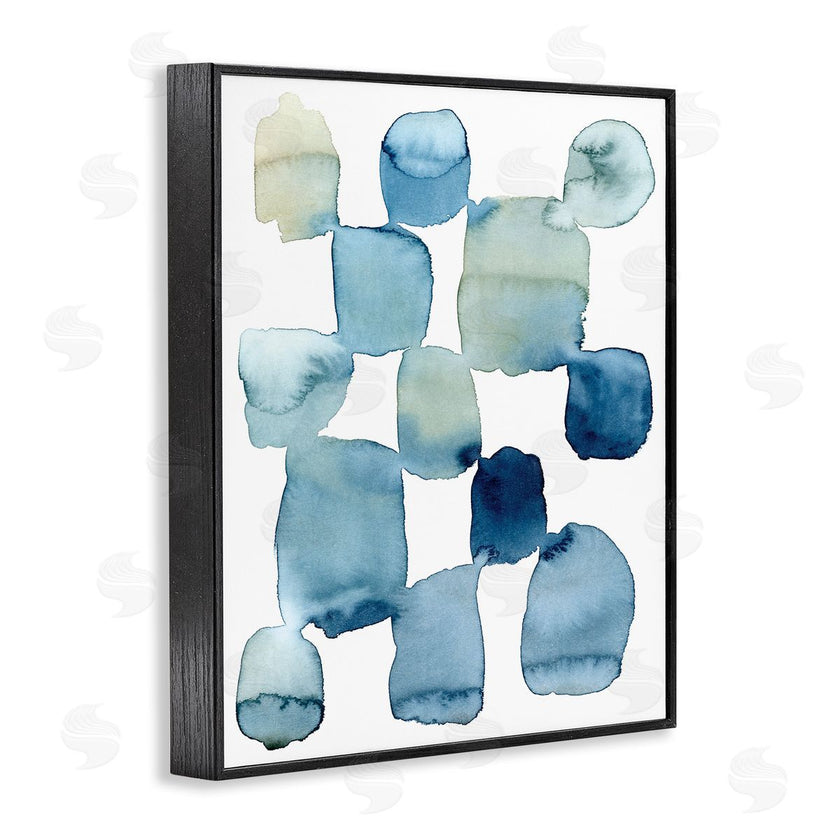 Grace Popp | Nautical Patchwork Abstraction Soft Blue Beige