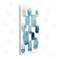 Grace Popp | Nautical Patchwork Abstraction Soft Blue Beige