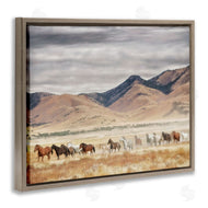 PH Burchett | Wild Horses Roaming Across Western Landscape