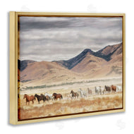 PH Burchett | Wild Horses Roaming Across Western Landscape