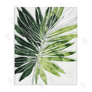 June Erica Vess | Green Pop Palm Leaves Expressive Linework
