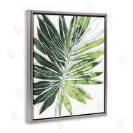 June Erica Vess | Green Pop Palm Leaves Expressive Linework