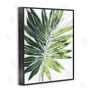June Erica Vess | Green Pop Palm Leaves Expressive Linework