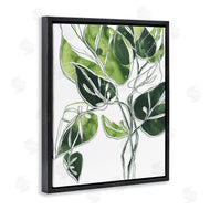 June Erica Vess | Intricate Palm Vines Unique Green Leaves