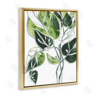 June Erica Vess | Intricate Palm Vines Unique Green Leaves