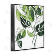 June Erica Vess | Intricate Palm Vines Unique Green Leaves