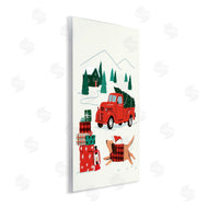 Victoria Barnes | Retro Christmas Cottage Landscape Festive Dog Hat