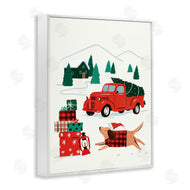 Victoria Barnes | Retro Christmas Cottage Landscape Festive Dog Hat