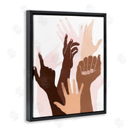 June Erica Vess | Arms Reaching and Rising Diverse Hand Gestures