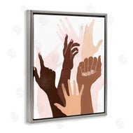 June Erica Vess | Arms Reaching and Rising Diverse Hand Gestures