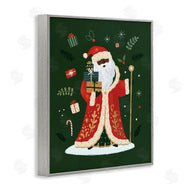 Victoria Barnes | Festive St. Nick Green Christmas Winter Holiday
