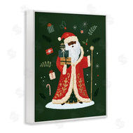 Victoria Barnes | Festive St. Nick Green Christmas Winter Holiday