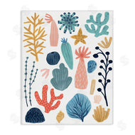 June Erica Vess | Coral Reef Ocean Life Playful Pastel Sea Plants