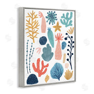 June Erica Vess | Coral Reef Ocean Life Playful Pastel Sea Plants