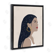 Annie Warren | Female With Earring Abstract Star Constellation Hair