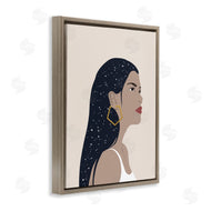 Annie Warren | Female With Earring Abstract Star Constellation Hair