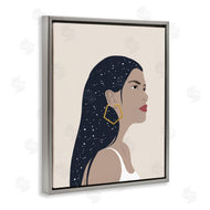 Annie Warren | Female With Earring Abstract Star Constellation Hair