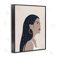 Annie Warren | Female With Earring Abstract Star Constellation Hair