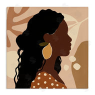 Victoria Barnes | Curly Hair Lemon Citrus Earring Female Portrait