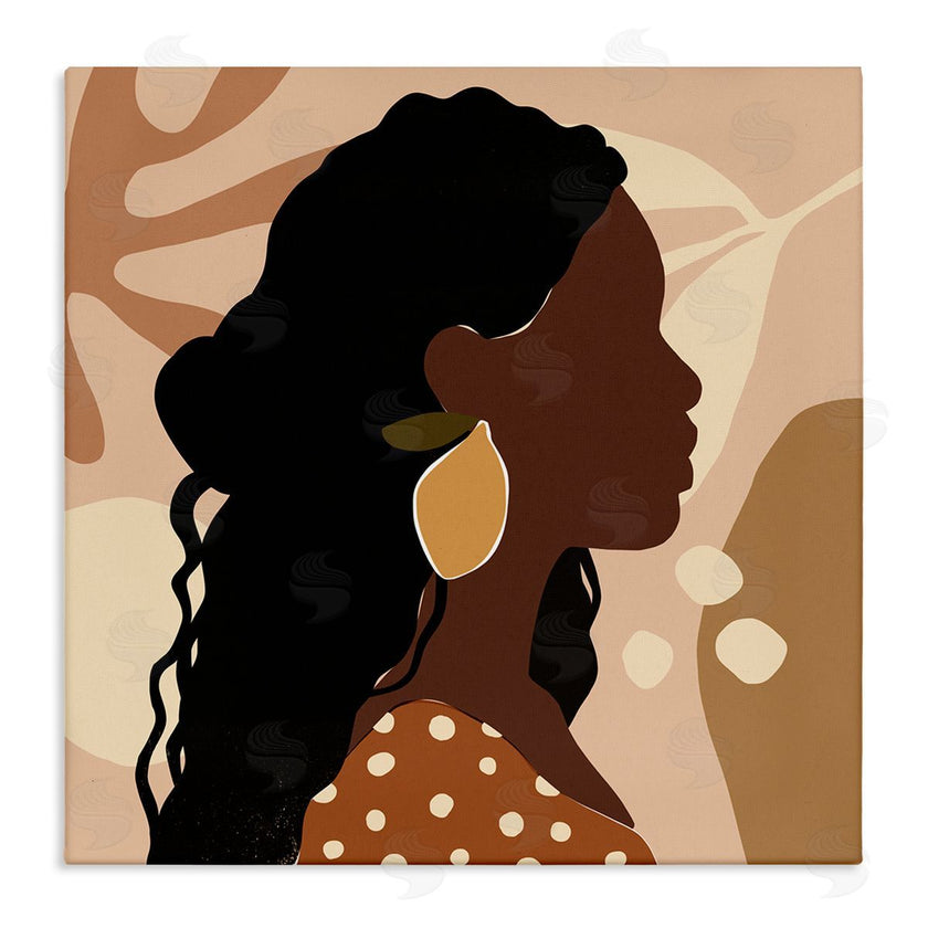 Victoria Barnes | Curly Hair Lemon Citrus Earring Female Portrait