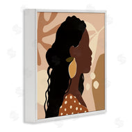 Victoria Barnes | Curly Hair Lemon Citrus Earring Female Portrait