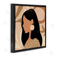 Victoria Barnes | Female Side Portrait Peach Fruit Earring