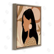 Victoria Barnes | Female Side Portrait Peach Fruit Earring