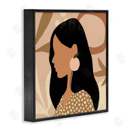 Victoria Barnes | Female Side Portrait Peach Fruit Earring
