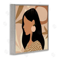 Victoria Barnes | Female Side Portrait Peach Fruit Earring