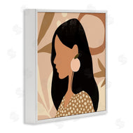 Victoria Barnes | Female Side Portrait Peach Fruit Earring