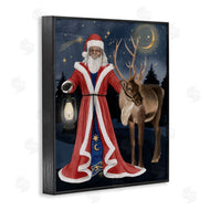 Grace Popp | Santa Claus Under Night Sky Winter Lantern