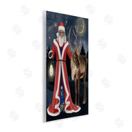 Grace Popp | Santa Claus Under Night Sky Winter Lantern