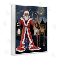 Grace Popp | Santa Claus Under Night Sky Winter Lantern