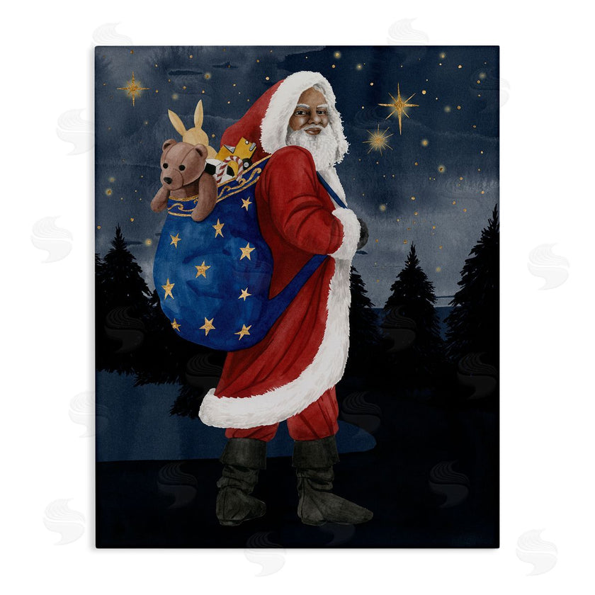 Grace Popp | Santa Claus Sack of Toys Under Night Sky