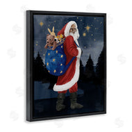 Grace Popp | Santa Claus Sack of Toys Under Night Sky