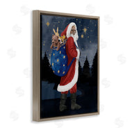 Grace Popp | Santa Claus Sack of Toys Under Night Sky