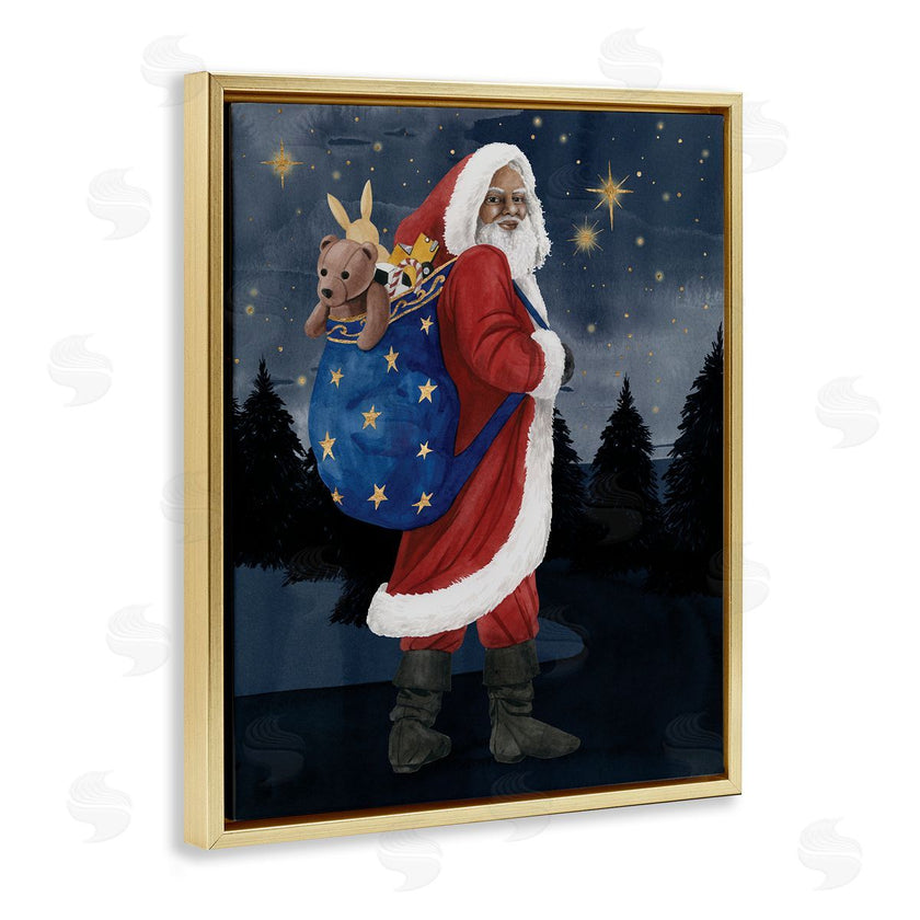 Grace Popp | Santa Claus Sack of Toys Under Night Sky