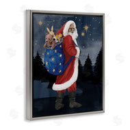 Grace Popp | Santa Claus Sack of Toys Under Night Sky