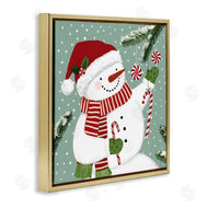 Victoria Barnes | Candy Cane Snowman Peppermint Winter Ornaments
