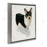 Grace Popp | Corgi Pet Dog Portrait Soft Neutral Shadow