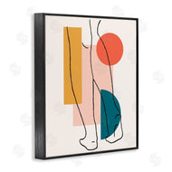 Alonzo Saunders | Figure Line Drawing Bold Geometric Pop Shapes